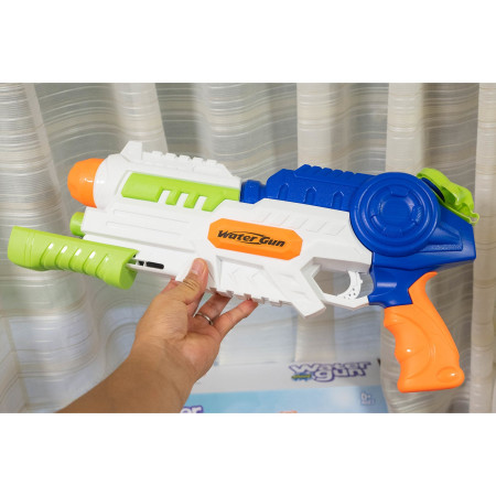 Set 2x Pistol cu Apa pentru Copii, Rezervor, Pentru Piscina/Plaja, Cyrax, 6ani+, Roz + Albastru, 1000 ML