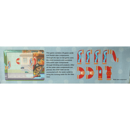 Cyrax Joc educativ magnetic de interconectare, micul pompier, 15 nivele, 9 carti, pentru copii, +3 ani, multicolor