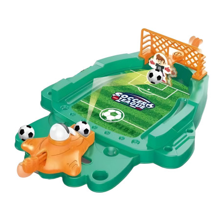 Joc de Masa Mini Fotbal Interactiv pentru Copii, Cyrax, Board Game, Mingi si Figurine Incluse, 30x19.5x6.8 cm, Multicolor