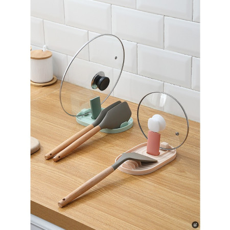Suport Pliabil, Cyrax, pentru Capace, Linguri, Multifunctional, Plasare pe Blatul de Bucatarie, 11.5 x 18 x 2.2 cm, Roz