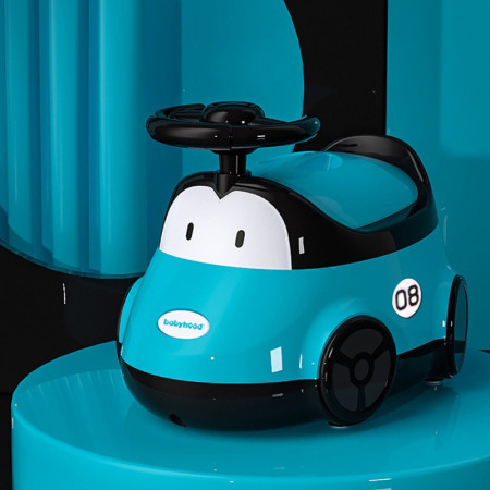 Olita pentru Copii, Cyrax, +1an, Portabila, Design Masinuta cu Capac, Model Prietenos, Non-Toxic, Compartiment Detasabil, Usor de Curatat, Albastru