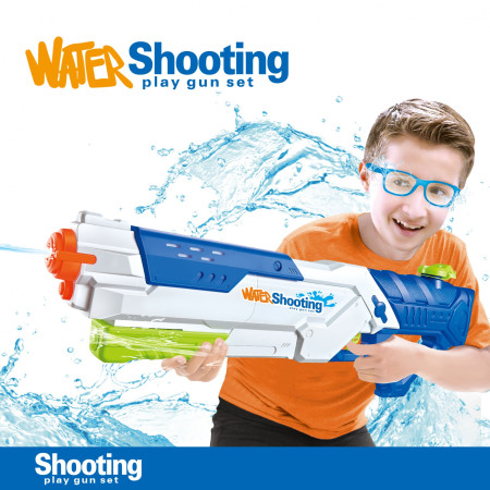 Pistol cu Apa pentru Copii, Rezervor, Pentru Piscina/Plaja, Cyrax, 6ani+,  Multicolor, 1200ML