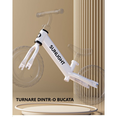 Bicicleta de Echilibru, Pentru Copii, Cyrax, Fara Pedale, Cu Doua Roti, 2-6 Ani, Inaltime Reglabila, 82 x 55 x 45 cm, Alb