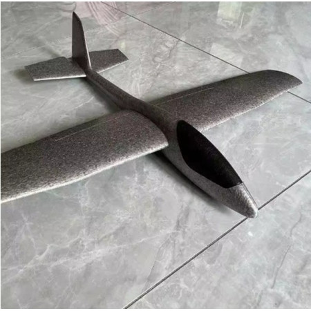 Avion Zburator, Cyrax, Tip Planor, 83 cm Lungime, +3 Ani, din Polistiren, Aruncare 10 - 30 m, Gri