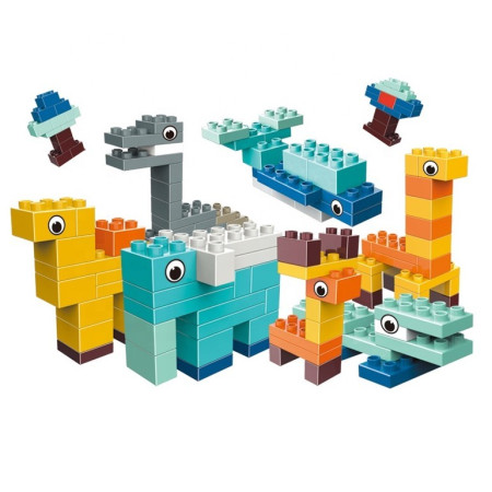 Set piese de constructii pentru copii, Cyrax, Animal series, 134 piese, Multicolor