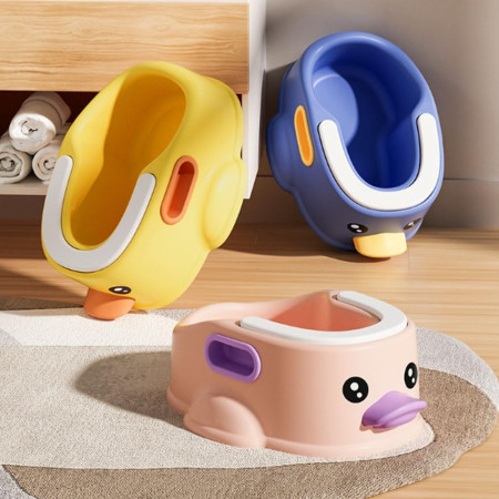 Olita pentru Copii, Cyrax, +1an, Portabila, Design Ratusca, Model Prietenos, Non-Toxic, Compartiment Detasabil, cu Maner, Usor de Curatat, Roz