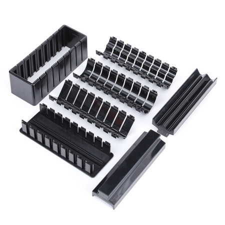 Aparat pentru Sushi, Cyrax, Set 7 Accesorii pentru Sushi, Ofera 3 Forme de Design, Rotund, Triunghi, Inimioare, Negru