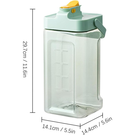 Dozator portabil pentru bauturi Cyrax, 3.5 litri, capac etans, duza deschidere/inchidere, recipent din plastic, gradat, filtru, maner, pentru diverse bauturi, 29.7 x 14.1 x 14.4 cm, verde