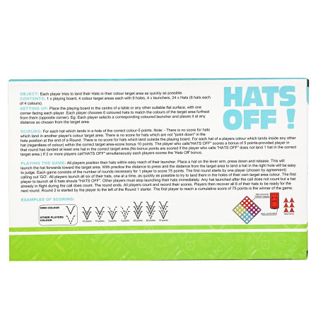 Joc Interactiv pentru Copii, Cyrax, 4 Hats Off, Tabla de Joc, Figurine Palarii, +3 Ani, Multicolor