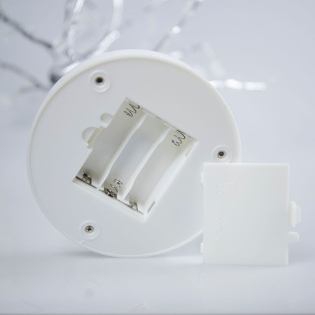 Lampa de veghe LED cu baterii si USB,  Model Copac din cupru, Multicolor