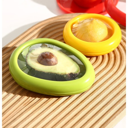 Set 4 Recipiente pentru Pastrarea Proaspata a Legumelor, Cyrax, Cutii Portabile Sigilate Anti-oxidare, 4 Forme Diferite pentru Legume sau Fructe, Culori diferite