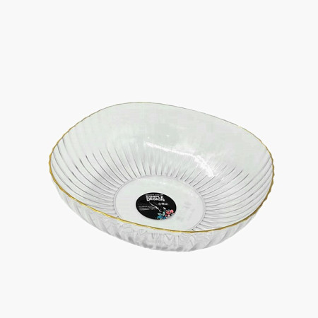 Bol cu un Singur Strat, Cyrax, pentru Fructe, Legume, Snacks, 22.4x9 cm, Transparent