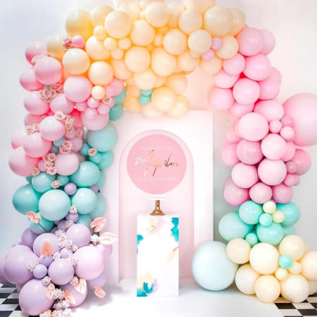 Set 10 Baloane din Latex, Cyrax, Model Party, 13 cm, 1 g, Roz