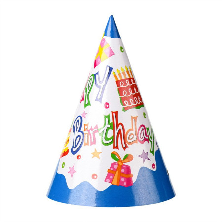 Set 6 Coifuri Happy Birthday, Cyrax, Modele Diverse, pentru Petrecere, Tematica Aniversare, Multicolor