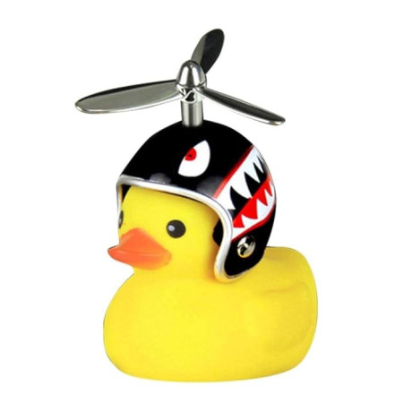 Ratusca Decorativa, Cyrax, pentru Bicicleta, Motocicleta, Masina, cu Sistem de Prindere, Lumini, 7.5 x 9 cm, cu Casca, Negru