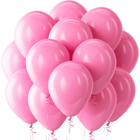 Set 12 Baloane, Cyrax, din Latex Standard, 13 cm, Roz