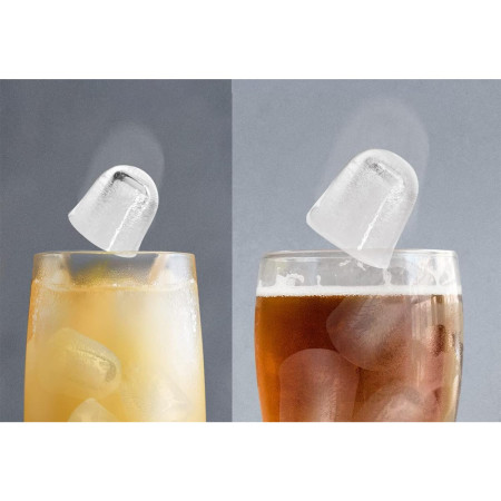 Masina de Facut Gheata, Cyrax, din ABS, 12 kg/24h, Capacitate 500 g, 2 Marimi, Portabil, 39 x 23 x 28 cm, Automata, Alb