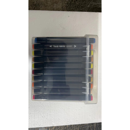 Set Cutie 60 Markere, Cyrax, cu Alcool, Artist Markers, Cutie Plastic cu Maner, Cyrax, Multicolor