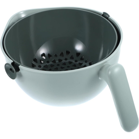 Bol cu Doua Straturi, Cyrax, pentru Fructe, Legume, cu Cos de Scurgere a Apei, 2L, din ABS+PP, 29.9 x 22.5 x 11.8 cm, Verde