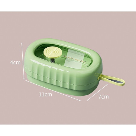 Perie de Spalat Haine,  cu Dispenser pentru Detergent, 4 Perii de Curatare, din ABS + PS, Verde