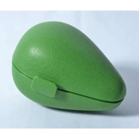 Cutie de depozitare si pastrare a alimentelor, Plastic, Cyrax, Model Avocado, 8.4x8.4x12.3 cm, Verde