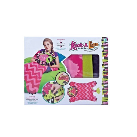 Set de creatie DIY, Cyrax, patura de tricotat multicolor