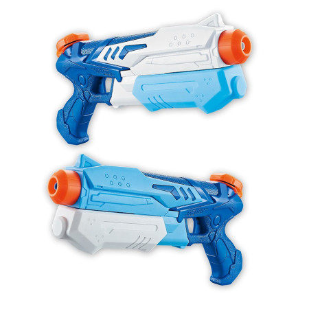 Set 4x Pistol cu Apa pentru Copii, Cyrax, 6ani+, Albastru+Roz, 300 ML