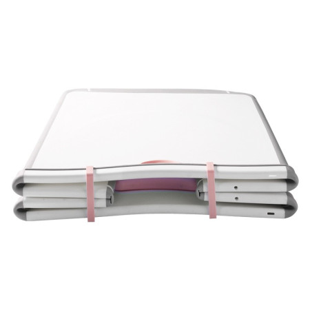 Cada Pliabila pentru Baie, Cyrax, din PP+TPE, pentru Copii +6 Luni, Model Ursulet, Scaun de Interior, Detasabil, 82 x 50 x 54 cm, Roz