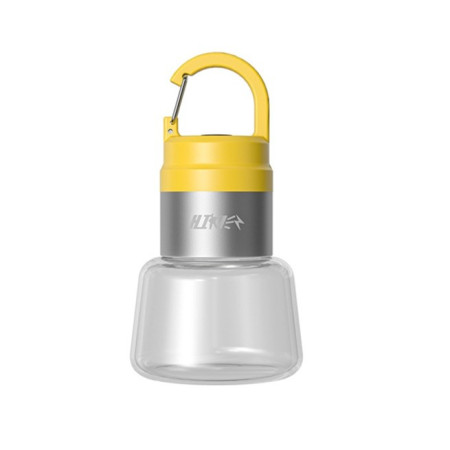 Lampa Portabila,  de Voiaj/Camping, Incarcare USB, IPX5, LED RGB, din ABS, 300 mAh, 10 x 5.5 x 5.5 cm, Galben