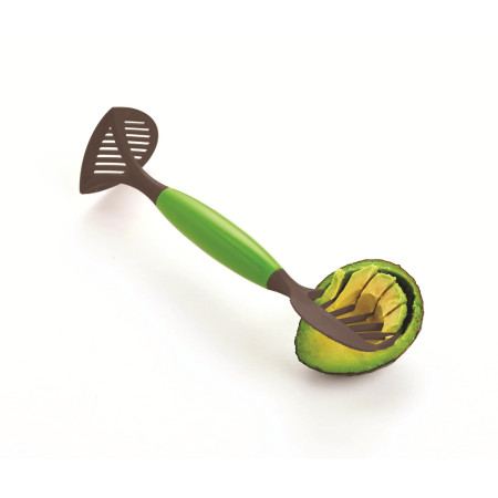 Feliator Multifunctional pentru Avocado, Cyrax, pentru Taierea in Cubulete si Pasare, pentru Bucatarie, Preparare Guacamole, ABS, 24x7x6 cm, Verde