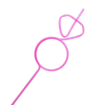 Pai de Plastic, Cyrax, Model Inel cu Diamant, Tematica Nunta, Diametru 0.5 cm, Roz/Alb