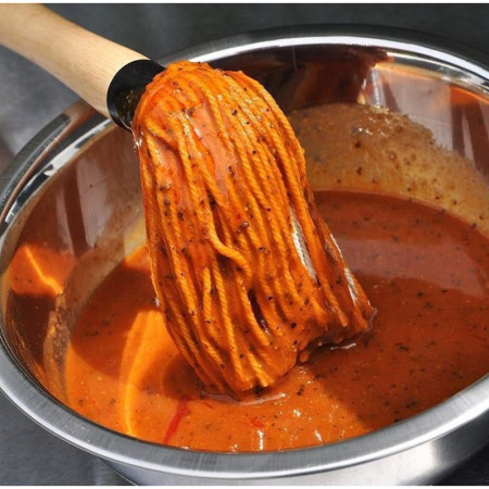 Matura din Bumbac, Cyrax, pentru Gratar, de Uns cu Ulei/Sosuri Preparatele, 45.5 x 4.5 cm, Maro