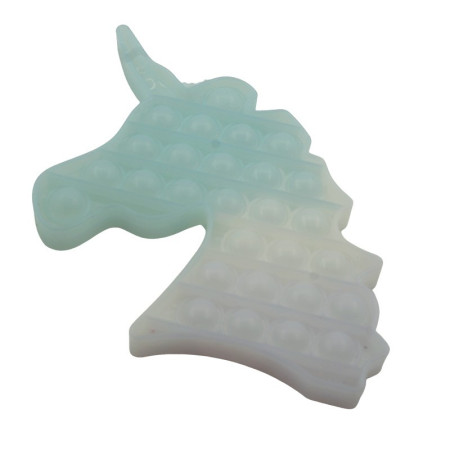 Cyrax Jucarie antistres din silicon, Pop it Now and Flip It, Unicorn, Transparent