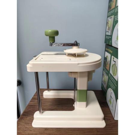 Razatoare de Varza, Cyrax, Manuala, din PP+Otel Inoxidabil, 30 x 24 x 22 cm, Latime Ajustabila, Alb/Verde