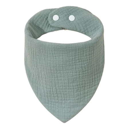 Baveta Triunghiulara, Cyrax, din Bumbac, pentru Copii 0-12 Luni, 33x32 cm, Rezistenta la Apa, Albastru