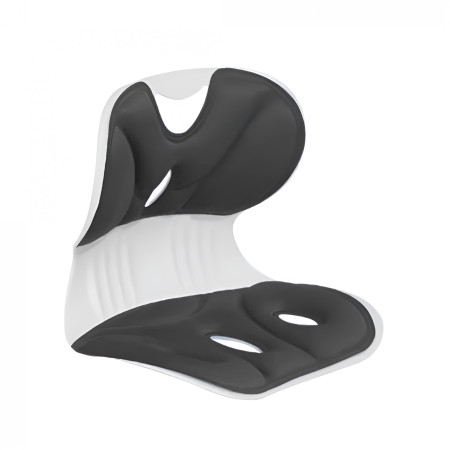 Suport pentru Scaun, Cyrax, pentru Corectarea Posturii, Portabil, Ergonomic, Ameliorare Durere, Respirabil, 36x34x33 cm, Marime L, Negru