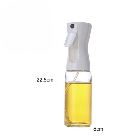 Pulverizator pentru Ulei, Otet sau Alte Lichide, Cyrax, Reincarcabil, Multifunctionale, Capacitatea 200 ml, Material Plastic, Culoare Alb