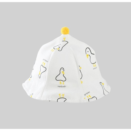 Palarie de Protectie pentru Bebelusi, Cyrax, Model Ratuste, Pescareasca, de Primavara si Toamna, cu Masca si Fermoar, 42 cm, pentru 0-3 Luni, Alb