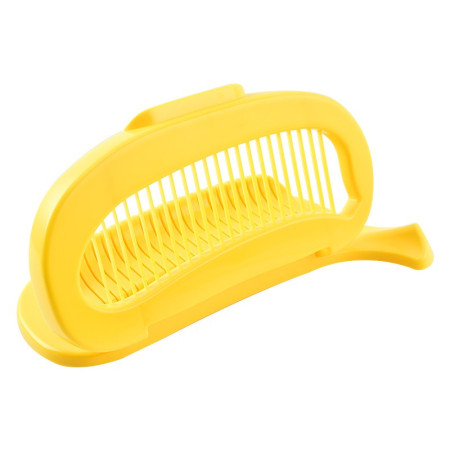 Feliator Multifunctional pentru Alimente, Cyrax, Model Banana, pentru Legume si Fructe, Accesoriu pentru Bucatarie, 28.8x18.3 cm, Galben