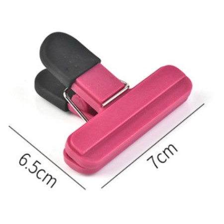 Cleste Multifunctional pentru Sigilarea Pungilor, Cyrax, din Plastic, Mentine Alimentele Proaspete, 7x6.5 cm, Roz