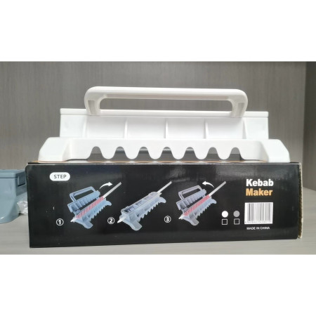 Presa pentru Carne, Cyrax, pentru Kebab, cu Maner, din ABS, 29 x 7.5 x 2.6 cm, Alb