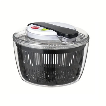 Uscator Manual pentru Salata si Verdeturi, Cyrax, Plastic, 16x15x21 cm, Capacitate 3L, Negru