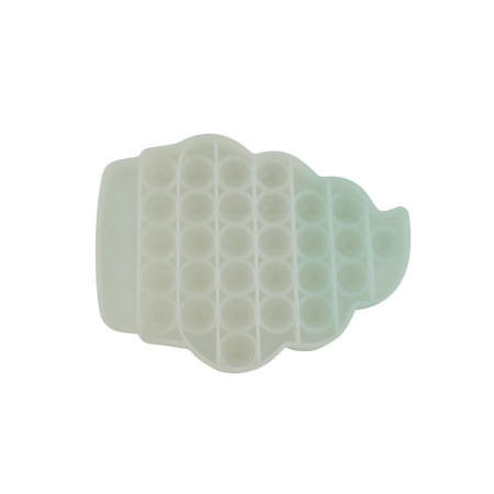 Cyrax Jucarie antistres din silicon, Pop it Now and Flip It, Briosa, Transparent