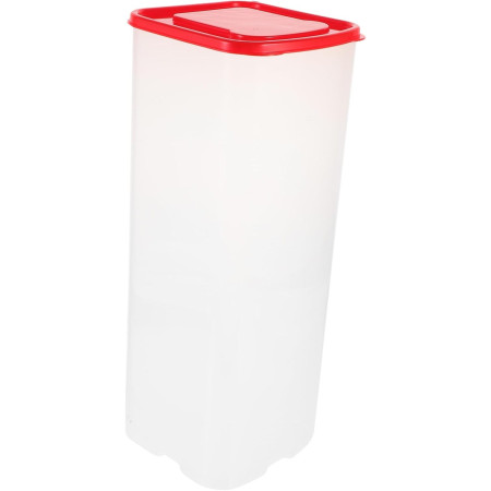 Cutie Depozitare Paine, Cyrax, din Plastic, 34 x 13 cm, Pastreaza Prospetimea, Capac Rosu