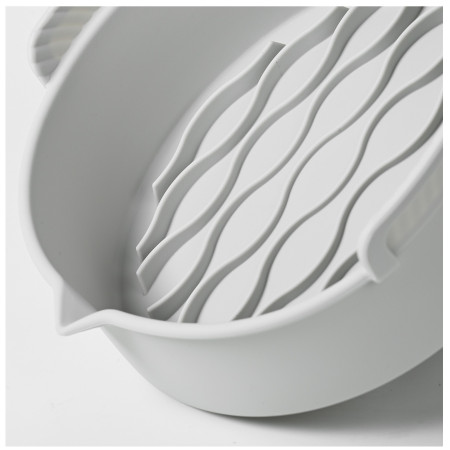 Set 2 tavi din silicon ecologic pentru air fryer Cyrax, temperatura maxima 230 grade, reutilizabile, reciclabile, cu manere anti-alunecare, fund antiaderent, 18.7 x 19.5 x 7 cm, gri