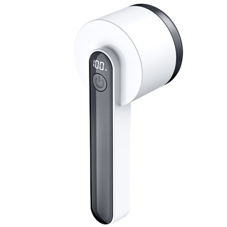 Aparat Pentru Curatat Scame, Par Si Praf,  Trimmer pentru Diferite Tipuri De Material, Cu Lame Din Otel Inoxidabil, Maner Ergonomic, Incarcare Prin USB, Alb