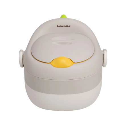 Olita pentru Copii, Cyrax, 3 in 1, Detasabila, Inaltator, Reductor WC, cu Capac, 100 de Saci de Unica Folosinta, Gri