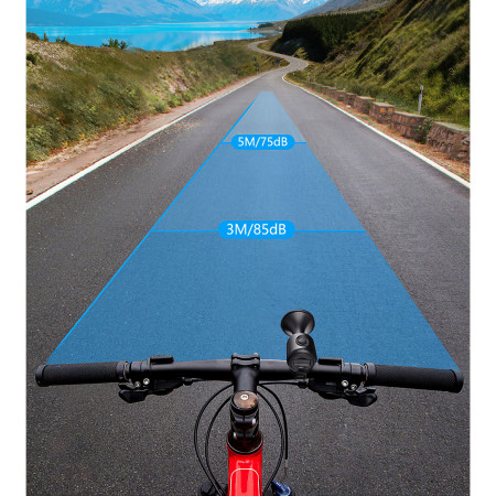 Claxon electric pentru bicicleta, Cyrax, rezistent la apa, 120 dB, albastru