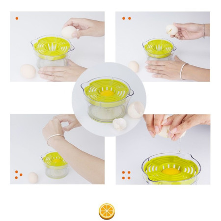 Storcator de Fructe 2 in 1, Cyrax, cu Razatoare si Separator Ou, 14.8 x 8 x 13 cm, Verde