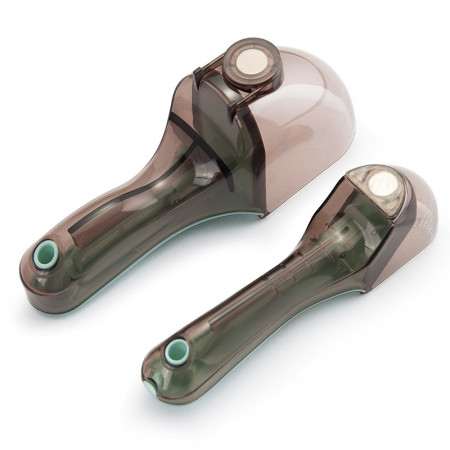 Set 2 Cupe Gradate pentru Bucatarie, Cyrax, Cupe de Masurat Reglabile, Ergonomic, Confortabil, pentru Lichide si Solide, Volum ajustabil 5-30ml, 30-130ml, Culoare Albastru